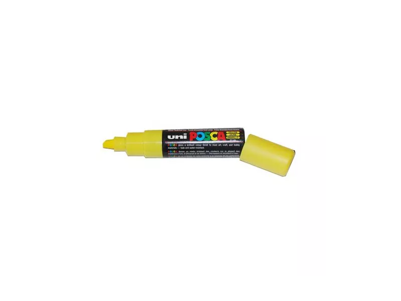 Marcatore a Tempera Uni Posca PC8K Uni-Ball - Punta Scalpello - 8 mm - M-PC8K-G (Giallo) Marcatore a Tempera Uni Posca PC8K Uni-Ball - Punta Scalpello - 8 mm - M-PC8K-G (Giallo)