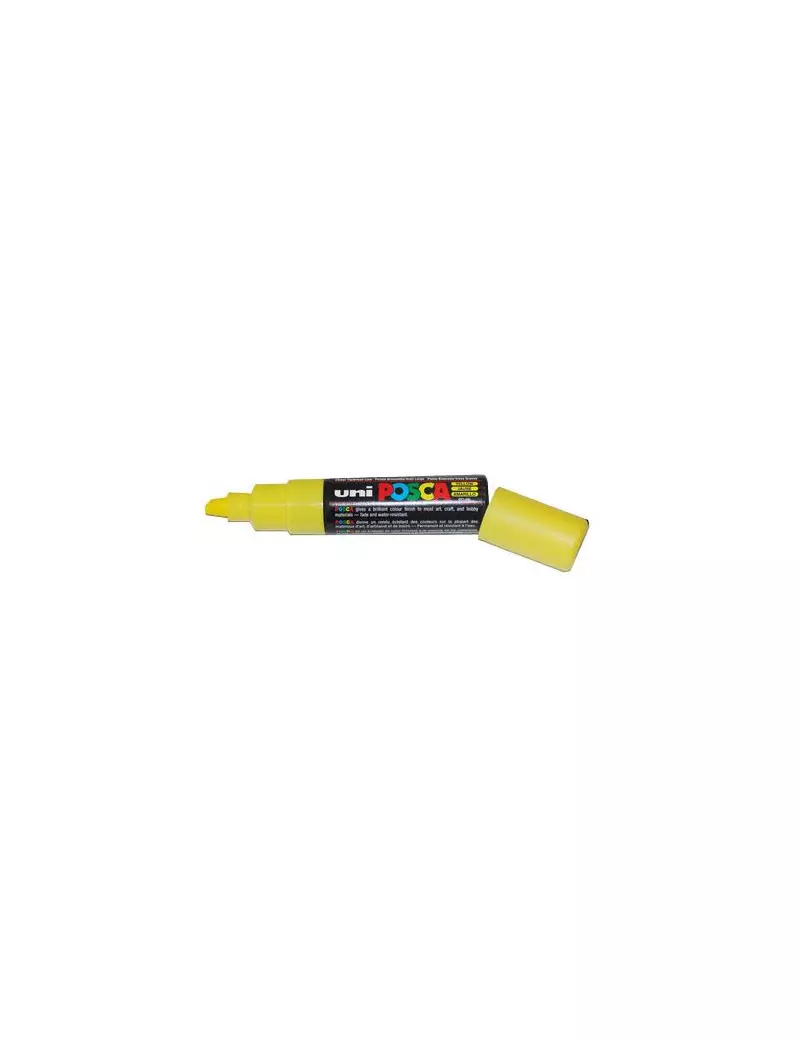 Marcatore a Tempera Uni Posca PC8K Uni-Ball - Punta Scalpello - 8 mm - M-PC8K-G (Giallo) Marcatore a Tempera Uni Posca PC8K Uni-Ball - Punta Scalpello - 8 mm - M-PC8K-G (Giallo)