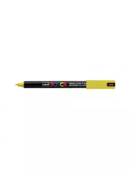 Marcatore a Tempera Uni Posca PC1M Uni-Ball - Punta Tonda - 0,7 mm - M-PC1MR-G (Giallo)