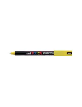 Marcatore a Tempera Uni Posca PC1M Uni-Ball - Punta Tonda - 0,7 mm - M-PC1MR-G (Giallo)