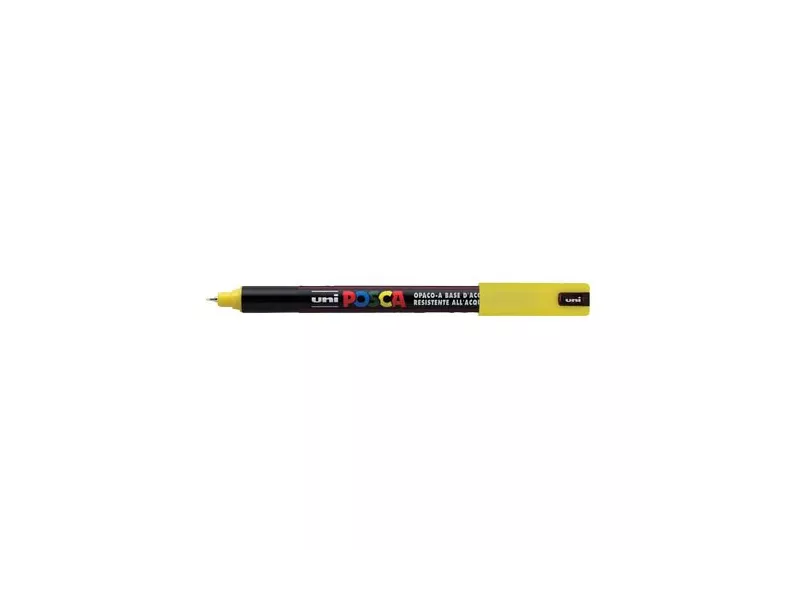 Marcatore a Tempera Uni Posca PC1M Uni-Ball - Punta Tonda - 0,7 mm - M-PC1MR-G (Giallo)