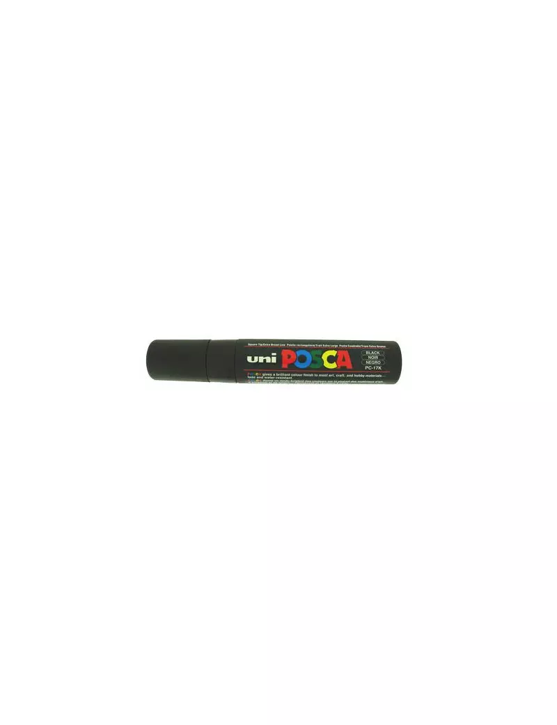 Marcatore a Tempera Uni Posca PC17K Uni-Ball - Punta Scalpello - 15 mm - M-PC17K-N (Nero) Marcatore a Tempera Uni Posca PC17K Uni-Ball - Punta Scalpello - 15 mm - M-PC17K-N (Nero)