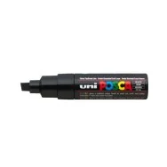 Marcatore a Tempera Uni Posca PC8K Uni-Ball - Punta Scalpello - 8 mm - M-PC8K-N (Nero)