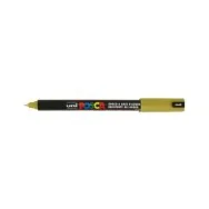 Marcatore a Tempera Uni Posca PC1M Uni-Ball - Punta Tonda - 0,7 mm - M-PC1MR-ORO (Oro)