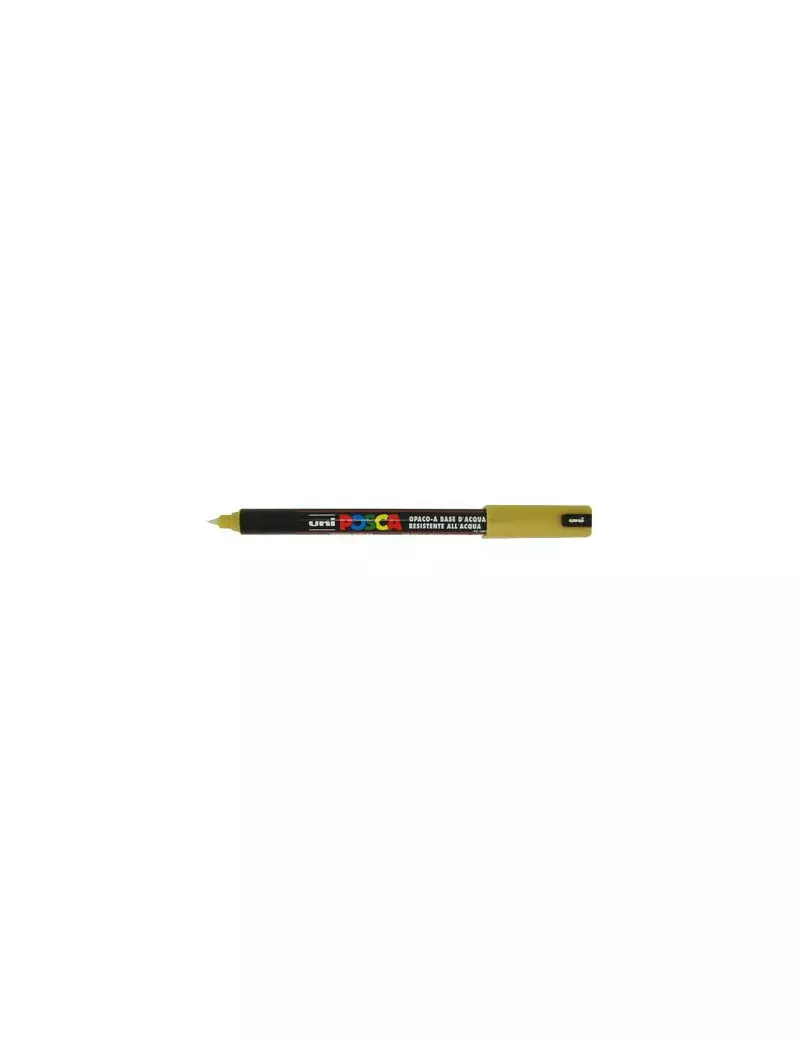 Marcatore a Tempera Uni Posca PC1M Uni-Ball - Punta Tonda - 0,7 mm - M-PC1MR-ORO (Oro) Marcatore a Tempera Uni Posca PC1M Uni-Ball - Punta Tonda - 0,7 mm - M-PC1MR-ORO (Oro)