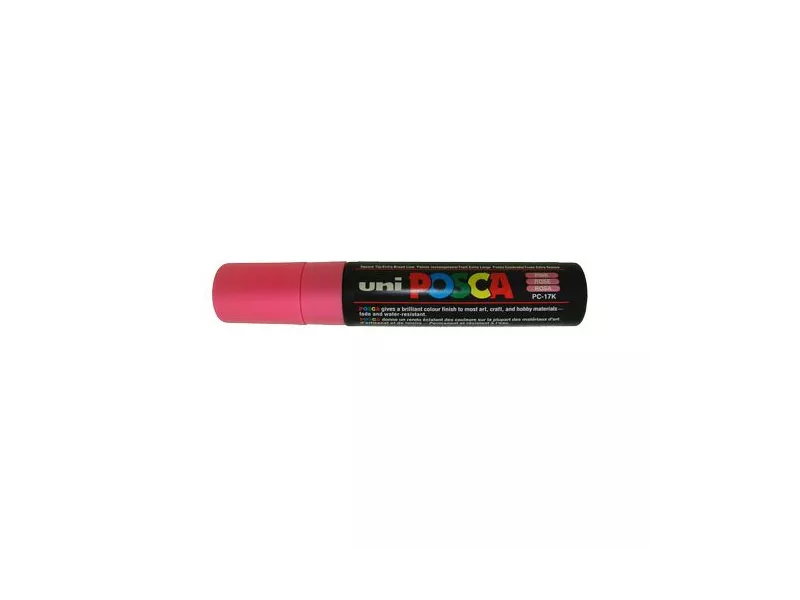 Marcatore a Tempera Uni Posca PC17K Uni-Ball - Punta Scalpello - 15 mm - M-PC17K-RA (Rosa)