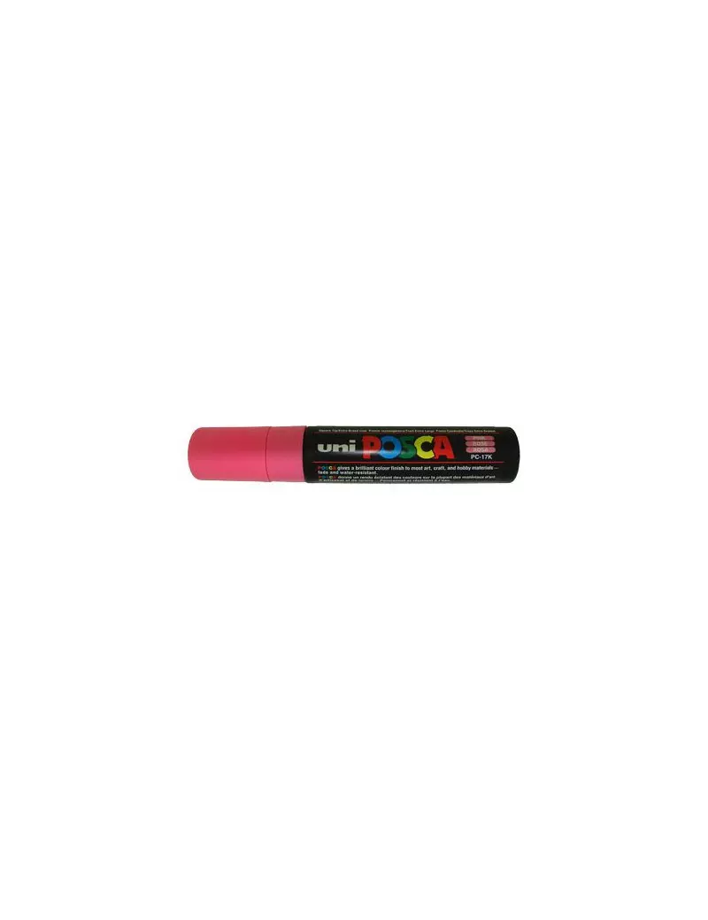 Marcatore a Tempera Uni Posca PC17K Uni-Ball - Punta Scalpello - 15 mm - M-PC17K-RA (Rosa) Marcatore a Tempera Uni Posca PC17K Uni-Ball - Punta Scalpello - 15 mm - M-PC17K-RA (Rosa)