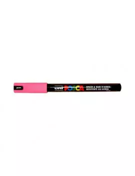 Marcatore a Tempera Uni Posca PC1M Uni-Ball - Punta Tonda - 0,7 mm - M-PC1MR-RA (Rosa)