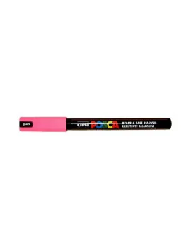 Marcatore a Tempera Uni Posca PC1M Uni-Ball - Punta Tonda - 0,7 mm - M-PC1MR-RA (Rosa)