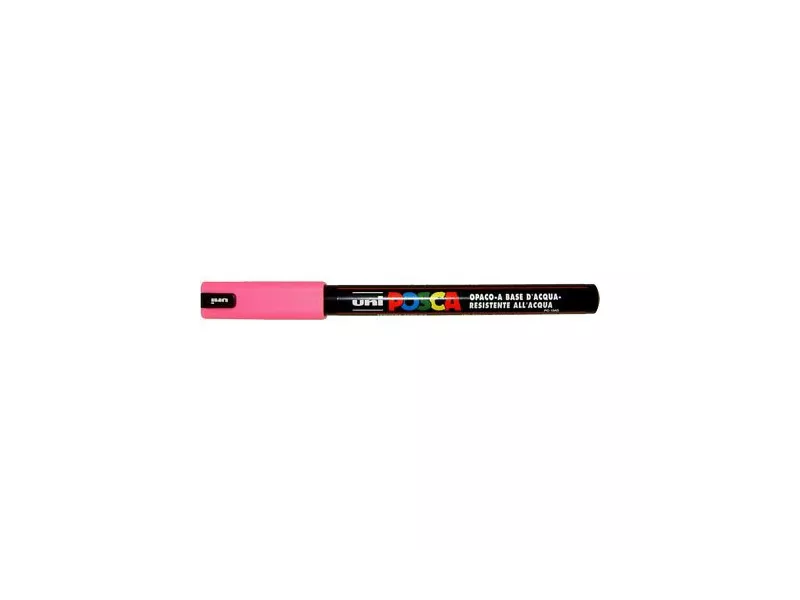 Marcatore a Tempera Uni Posca PC1M Uni-Ball - Punta Tonda - 0,7 mm - M-PC1MR-RA (Rosa)