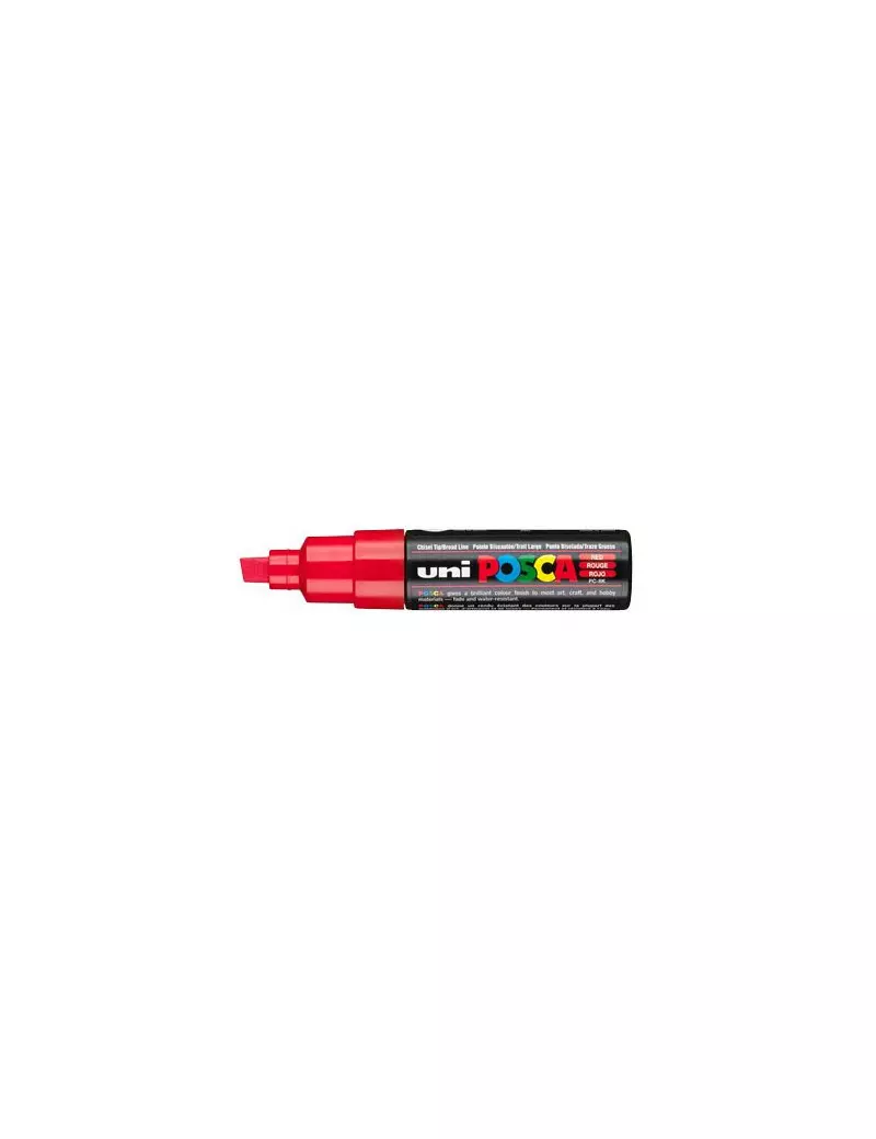 Marcatore a Tempera Uni Posca PC8K Uni-Ball - Punta Scalpello - 8 mm - M-PC8K-R (Rosso) Marcatore a Tempera Uni Posca PC8K Uni-Ball - Punta Scalpello - 8 mm - M-PC8K-R (Rosso)
