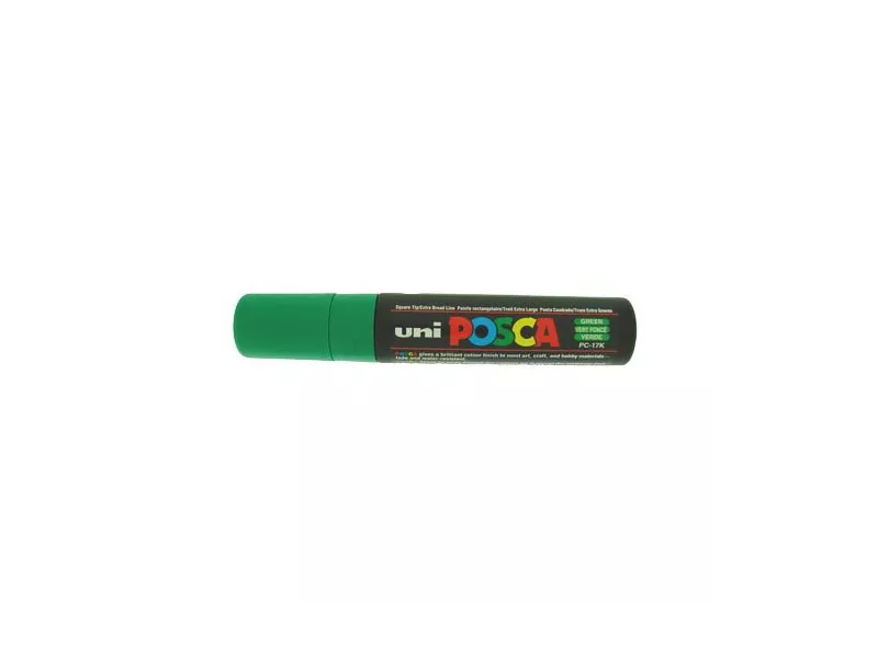 Marcatore a Tempera Uni Posca PC17K Uni-Ball - Punta Scalpello - 15 mm - M-PC17K-V (Verde) Marcatore a Tempera Uni Posca PC17K Uni-Ball - Punta Scalpello - 15 mm - M-PC17K-V (Verde)