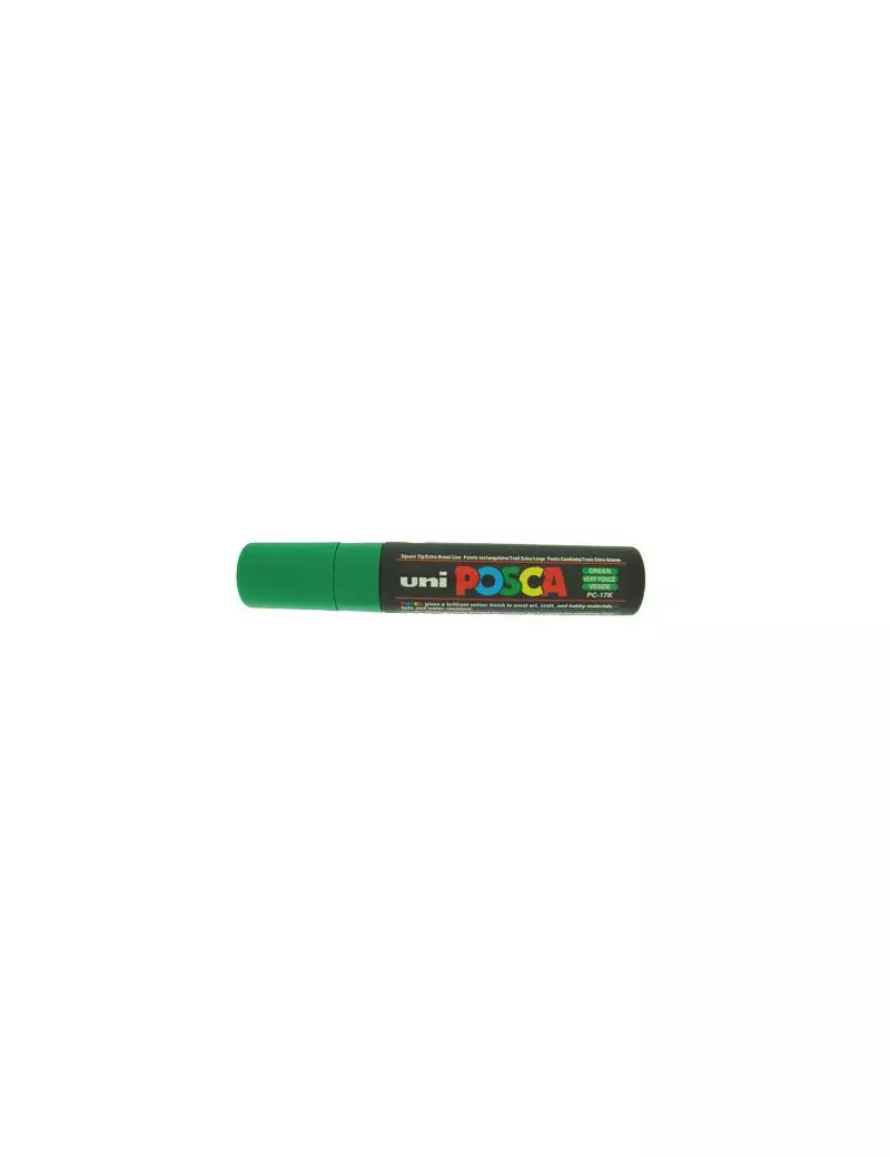 Marcatore a Tempera Uni Posca PC17K Uni-Ball - Punta Scalpello - 15 mm - M-PC17K-V (Verde)