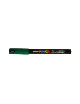 Marcatore a Tempera Uni Posca PC1M Uni-Ball - Punta Tonda - 0,7 mm - M-PC1MR-V (Verde)