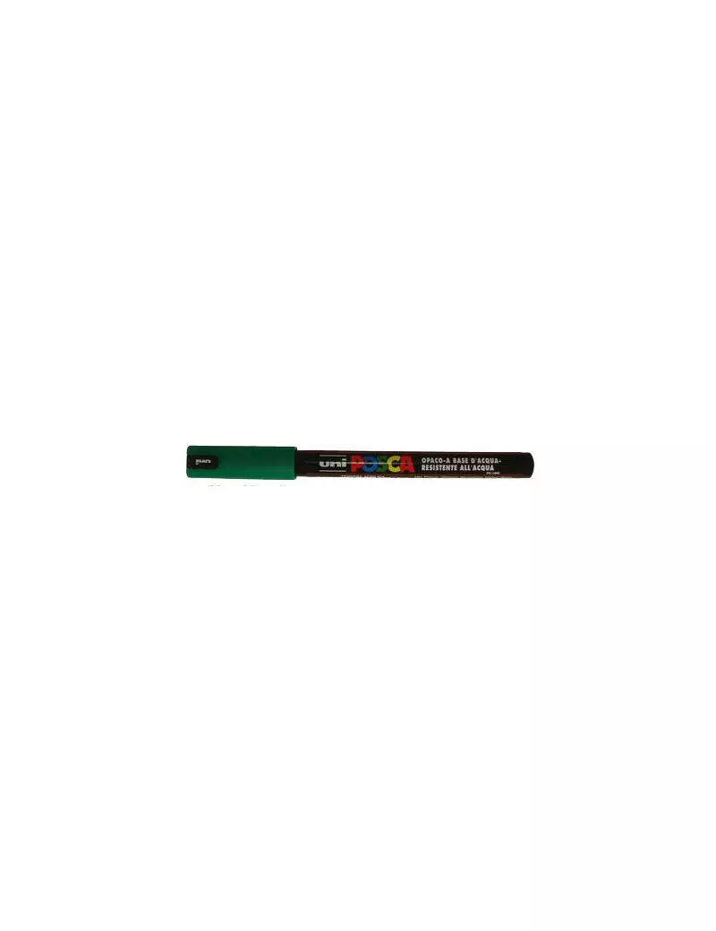 Marcatore a Tempera Uni Posca PC1M Uni-Ball - Punta Tonda - 0,7 mm - M-PC1MR-V (Verde)