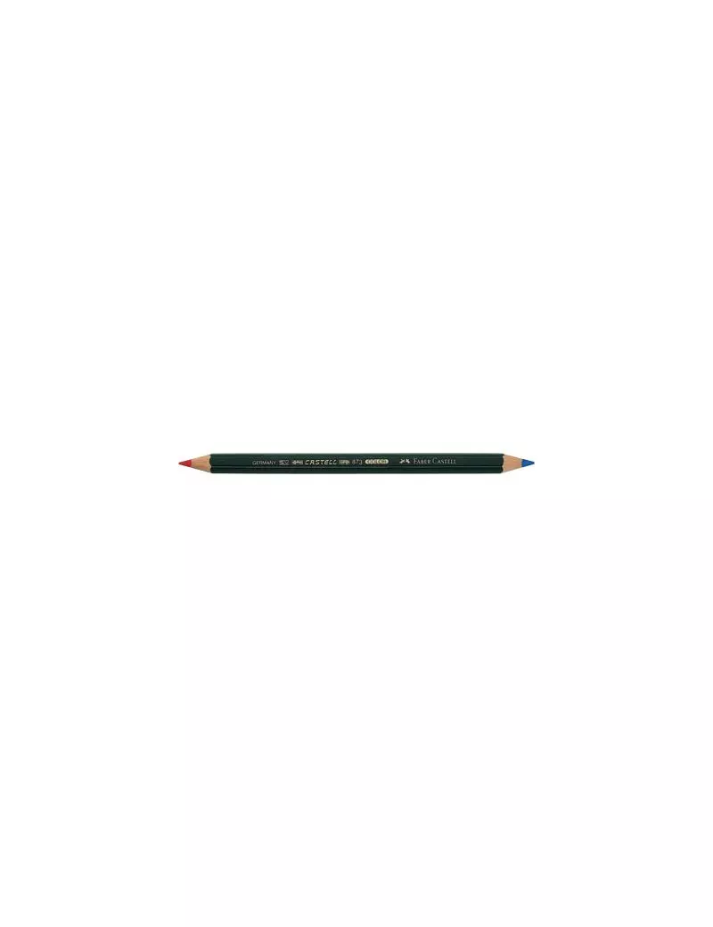 Matita Bicolore Castell Color 873 Faber Castell - 117500 (Rosso e Blu Conf. 12)