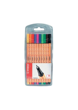 Fineliner Point 88 Stabilo - 0,4 mm - 8810 (Assortiti Conf. 10)