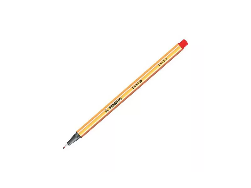 Fineliner Point 88 Stabilo - 0,4 mm - 88/40 (Rosso Conf. 10) Fineliner Point 88 Stabilo - 0,4 mm - 88/40 (Rosso Conf. 10)
