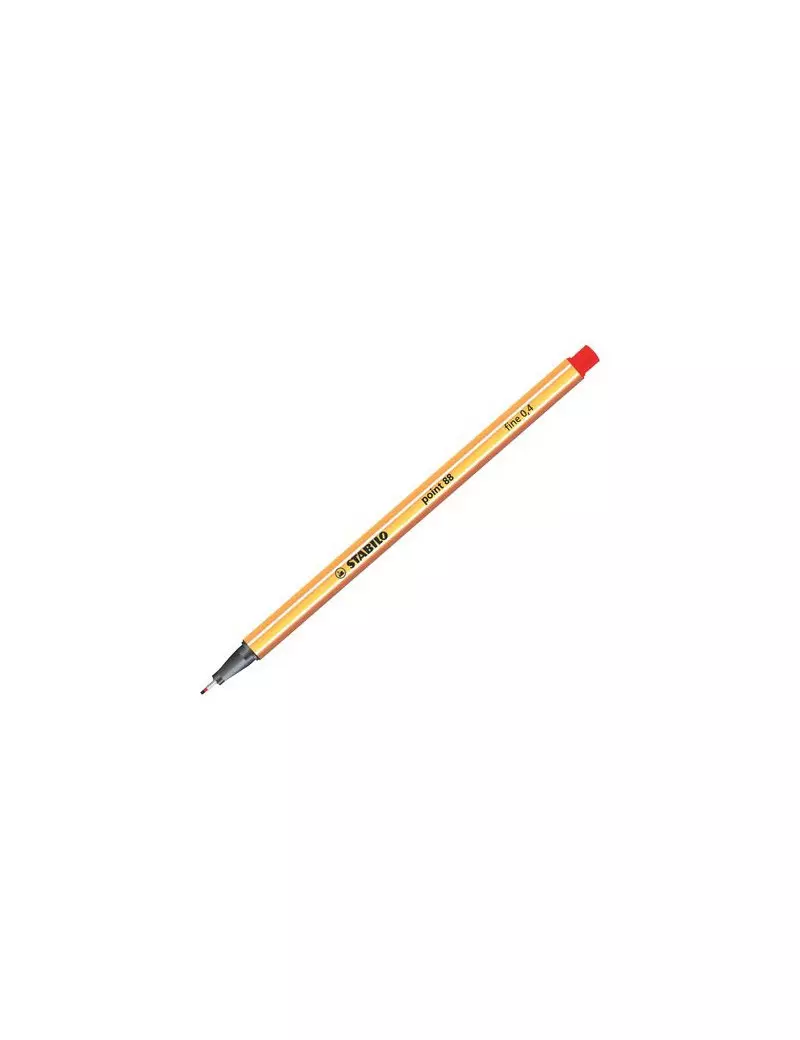 Fineliner Point 88 Stabilo - 0,4 mm - 88/40 (Rosso Conf. 10)
