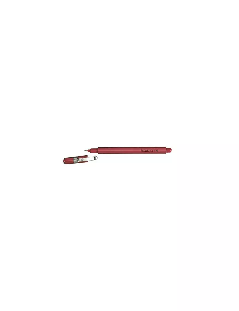 Tratto Clip Fila - 0,3 mm - 803802 (Rosso Conf. 12)