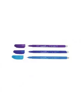 Penna a Sfera Cancellabile Tratto Cancellik - 1 mm (Azzurro Conf. 12)