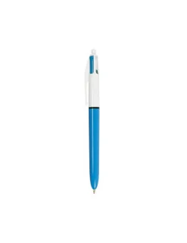 Penna a Sfera a Scatto 4 Colours Bic - 1 mm - 801867 (Blu Nero Rosso Verde Conf. 12)