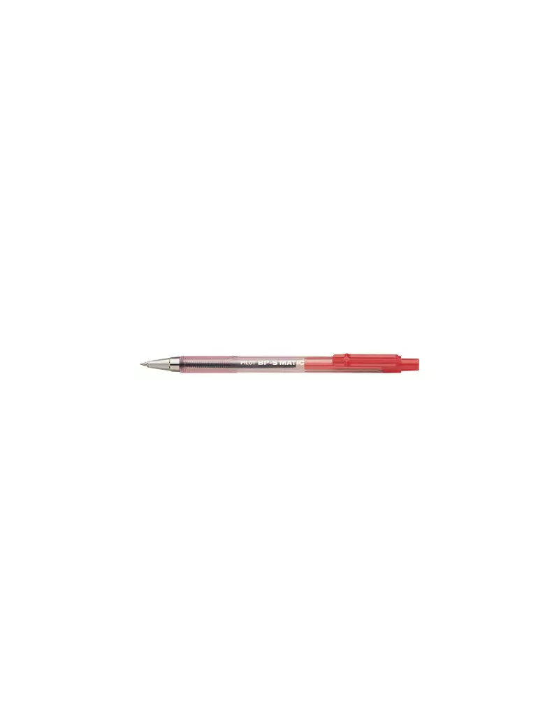 Penna a Sfera a Scatto BPS Matic Pilot - 0,7 mm - 001627 (Rosso Conf. 12) Penna a Sfera a Scatto BPS Matic Pilot - 0,7 mm - 001627 (Rosso Conf. 12)
