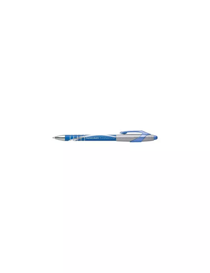 Penna a Sfera a Scatto Flexgrip Elite Paper Mate - 1,4 mm - S0767610 (Blu Conf. 12)