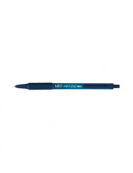 Penna a Sfera a Scatto Soft Feel Clic Bic - 1 mm - 837398 (Blu Conf. 12)