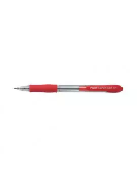 Penna a Sfera a Scatto Supergrip Pilot - 1 mm - 001442 (Rosso Conf. 12)