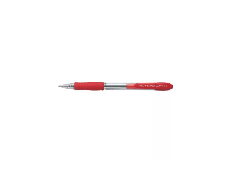 Penna a Sfera a Scatto Supergrip Pilot - 1 mm - 001442 (Rosso Conf. 12)
