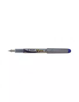 Penna Stilografica V Pen Silver Pilot - 0,4 mm - Media - 007571 (Blu)