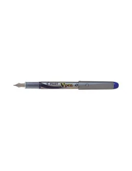 Penna Stilografica V Pen Silver Pilot - 0,4 mm - Media - 007571 (Blu)