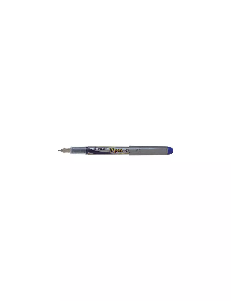 Penna Stilografica V Pen Silver Pilot - 0,4 mm - Media - 007571 (Blu) Penna Stilografica V Pen Silver Pilot - 0,4 mm - Media - 007571 (Blu)