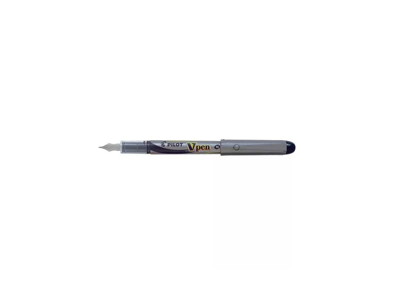 Penna Stilografica V Pen Silver Pilot - 0,4 mm - Media - 007570 (Nero) Penna Stilografica V Pen Silver Pilot - 0,4 mm - Media - 007570 (Nero)