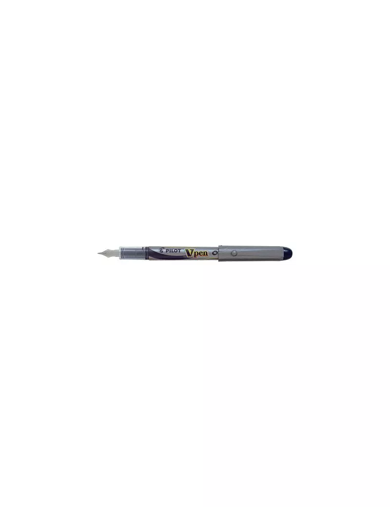 Penna Stilografica V Pen Silver Pilot - 0,4 mm - Media - 007570 (Nero) Penna Stilografica V Pen Silver Pilot - 0,4 mm - Media - 007570 (Nero)