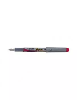 Penna Stilografica V Pen Silver Pilot - 0,4 mm - Media - 007572 (Rosso)