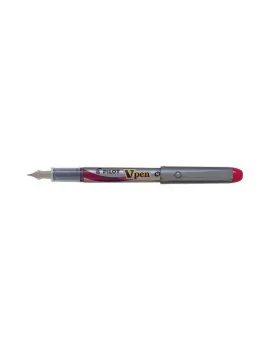 Penna Stilografica V Pen Silver Pilot - 0,4 mm - Media - 007572 (Rosso)