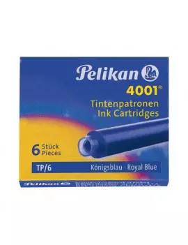 Cartucce per Stilografica 4001 TP/6 Pelikan - 0ATM01 (Blu Royal Conf. 6)