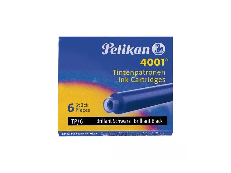 Cartucce per Stilografica 4001 TP/6 Pelikan - 0ATM05 (Rosso Conf. 6)
