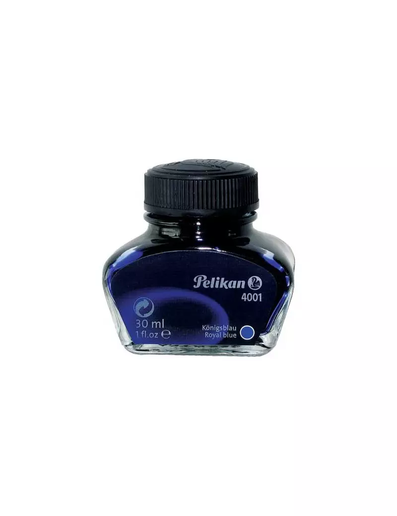 Inchiostro Stilografico 4001 Pelikan - 30 ml - 301010 (Blu Royal)