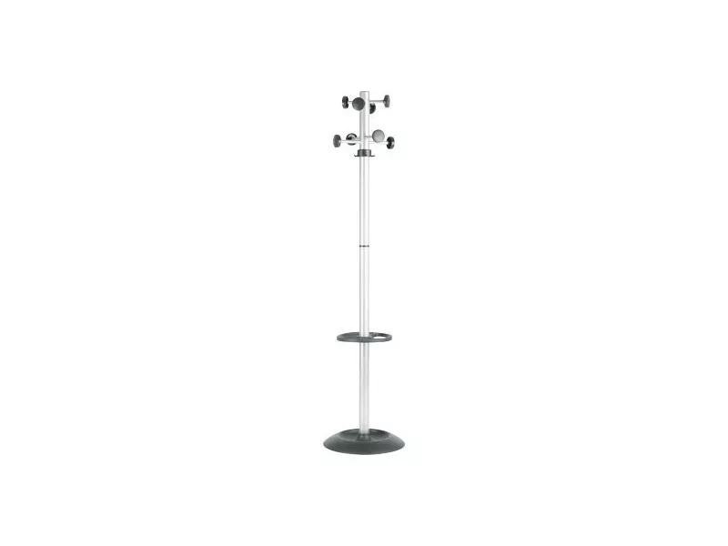 Appendiabiti con Portaombrelli Totem Unisit - 8 Posti - APUTO/G (Grigio e Nero)