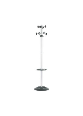 Appendiabiti con Portaombrelli Totem Unisit - 8 Posti - APUTO/G (Grigio e Nero)
