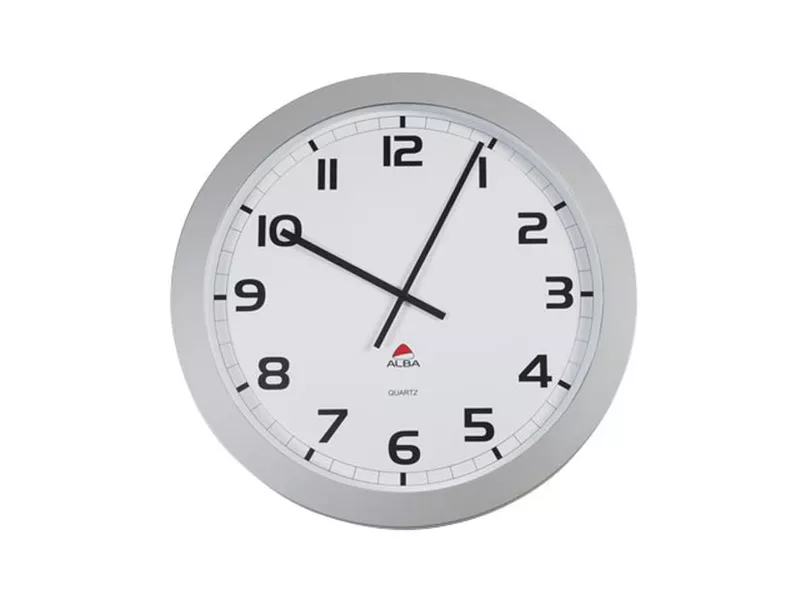 Orologio da Parete Big-Big Clock Alba - Ø60 cm (Grigio Metallizzato)