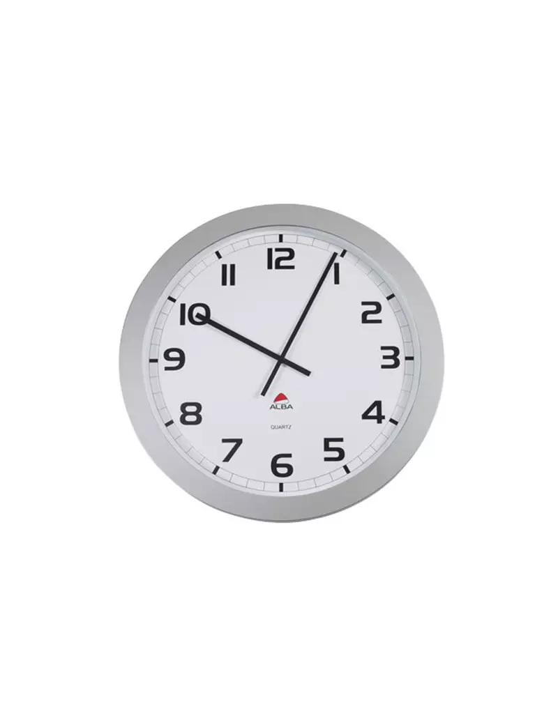 Orologio da Parete Big-Big Clock Alba - Ø60 cm (Grigio Metallizzato)