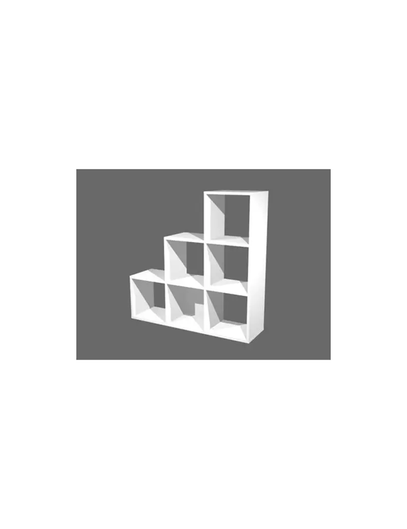 Libreria a Caselle Maxicube - 6 Caselle Scalare - 103,8x29,2x104 cm - 6DMAXC/3 (Bianco) Libreria a Caselle Maxicube - 6 Caselle Scalare - 103,8x29,2x104 cm - 6DMAXC/3 (Bianco)