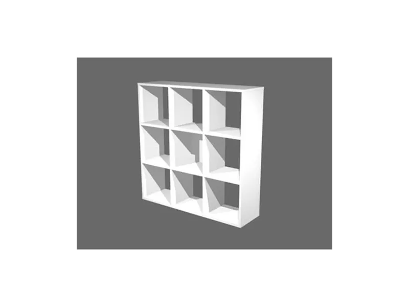 Libreria a Caselle Maxicube - 9 Caselle - 103,8x29,2x104 cm - 9MAXC/3 (Bianco)