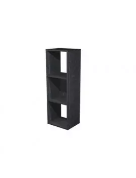 Libreria a Caselle Maxicube - 3 Caselle - 35,8x29,2x104 cm - 3MAXC/8 (Nero)