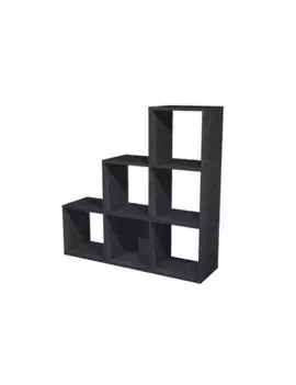 Libreria a Caselle Maxicube - 6 Caselle Scalare - 103,8x29,2x104 cm - 6DMAXC/8 (Nero)