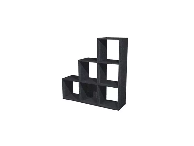 Libreria a Caselle Maxicube - 6 Caselle Scalare - 103,8x29,2x104 cm - 6DMAXC/8 (Nero)